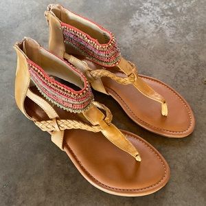 Straps Beaded Sandals